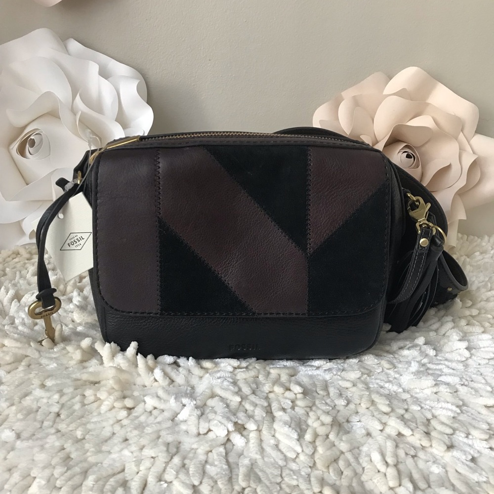 Fossil Aria Small Crossbody Black
